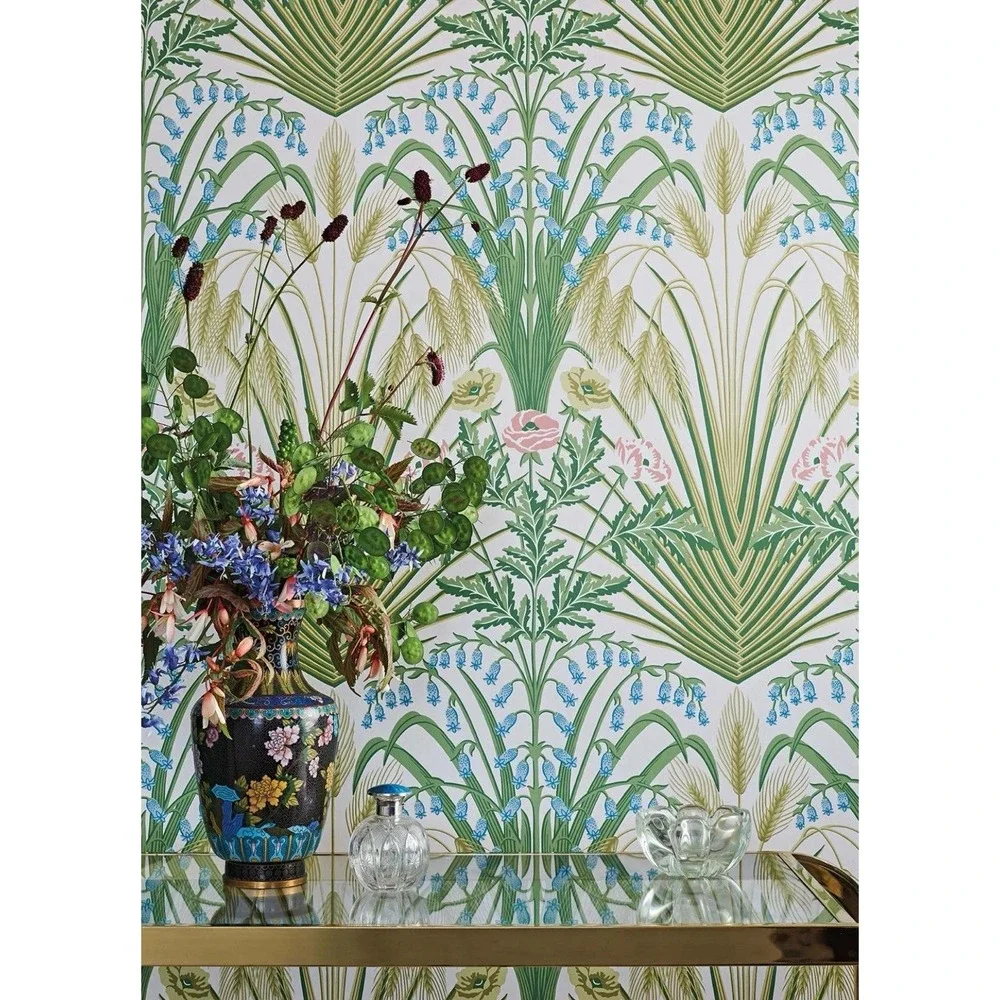 Cole & Son Bluebell Floral Wallpaper New 10.05cmx52cm Anthro Inspired Wallcover